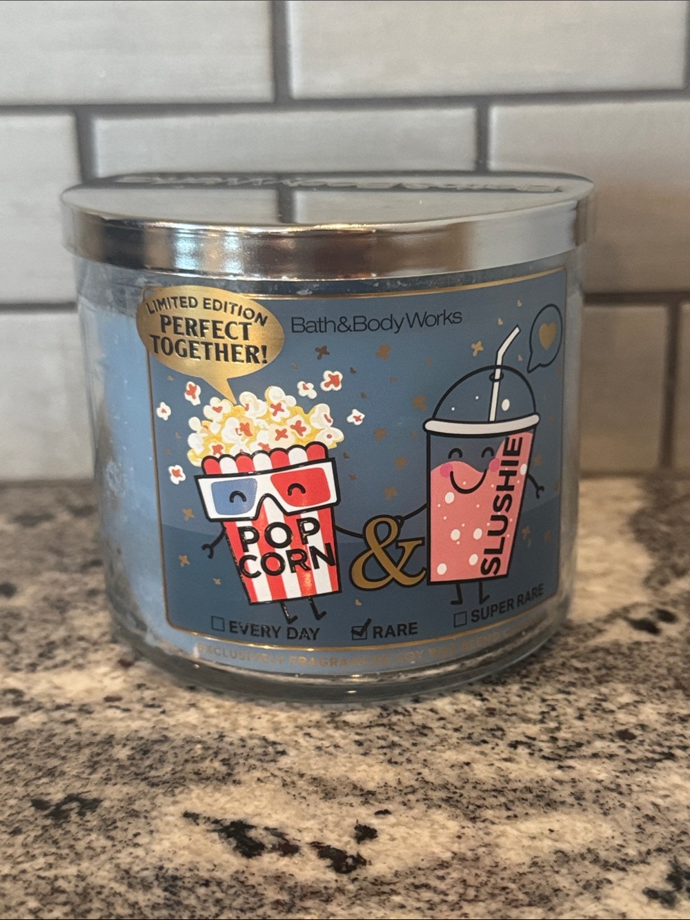 Bath & Body Works Popcorn & Slushie 3 Wick Candle